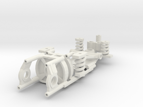 Immense Miniatures Narrow adjustable chassis FC-13 in White Natural Versatile Plastic