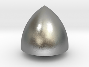 Revolved Reuleaux Triangle in Natural Silver