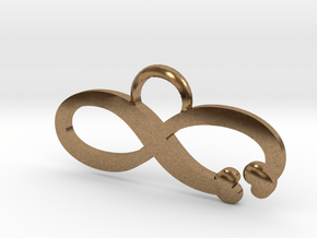 Love is Infinite in Natural Brass: Large