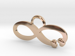 Love is Infinite in 14k Rose Gold Plated Brass: Large