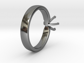 Proto Ring in Fine Detail Polished Silver