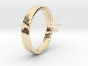 Proto Ring in 14k Gold Plated Brass