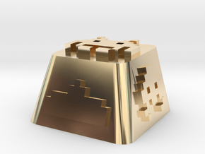 Space Invader in 14K Yellow Gold