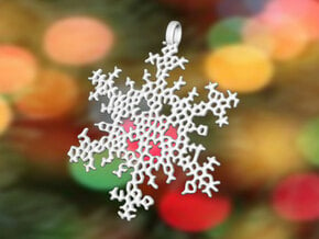 Snowflake Ornament - Radic Delicate in White Processed Versatile Plastic
