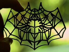Spider-Bat Cookie Cutter (3 layers, 10 mm) in White Natural Versatile Plastic