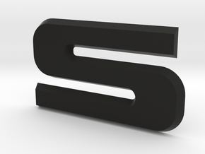SVO Decklid Emblem "S" - Large in Black Natural Versatile Plastic