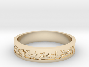 Ring of the Sun Princess in 14k Gold Plated Brass: 11.5 / 65.25