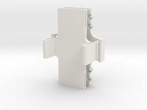 LIPO Battery Quick release Holder in White Natural Versatile Plastic