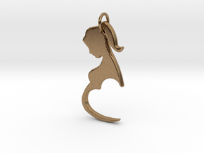 Unconditional Love Pendant in Natural Brass