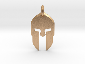 Spartan Helmet Pendant/Keychain in Natural Bronze