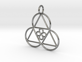 Reality Shift Pendant in Polished Silver