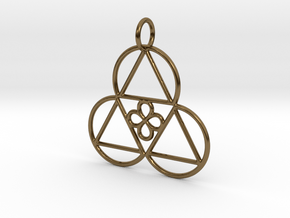Reality Shift Pendant in Polished Bronze