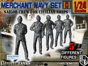 1-24 Merchant Navy Crew Set 1-1 in White Natural Versatile Plastic