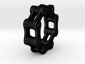 Violetta L. - Bicycle Chain Ring in Matte Black Steel: 6 / 51.5