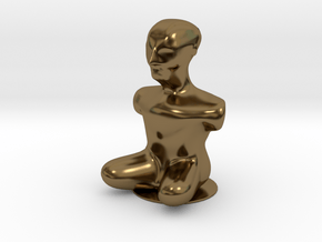 "Torso with head" ©2015 Eduardo Galvani in Polished Bronze