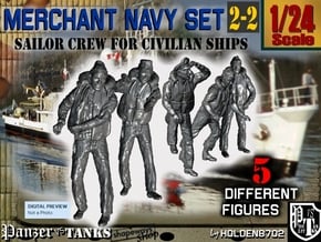 1-24 Merchant Navy Crew Set 2-2 in White Natural Versatile Plastic