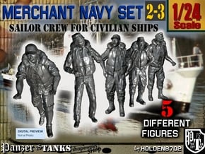 1-24 Merchant Navy Crew Set 2-3 in White Natural Versatile Plastic
