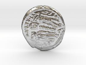 Roman coin in Natural Silver
