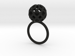 Tarzan-ring(ag)-size52 in Black Natural Versatile Plastic