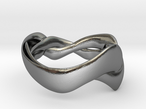 Smooth Weave Ring in Polished Silver: 5 / 49