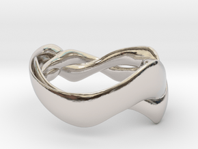 Smooth Weave Ring in Platinum: 5.5 / 50.25
