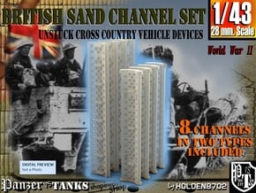1-43 British Sand Channel Set in Tan Fine Detail Plastic