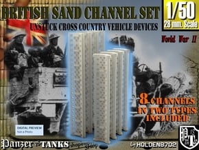 1-50 British Sand Channel Set in Tan Fine Detail Plastic