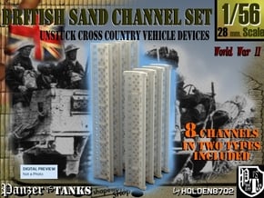 1-56 British Sand Channel Set in Smooth Fine Detail Plastic