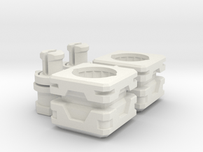 CW To Energon Limb Combiner Port Adapter Mk.II in White Natural Versatile Plastic