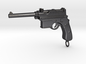 Mannlicher Gun 1903 Paperweight in Polished and Bronzed Black Steel