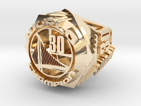 Curry championship Ring in 14k Gold Plated Brass