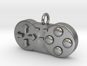 Controller Charm in Natural Silver