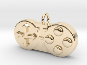 Controller Charm in 14k Gold Plated Brass