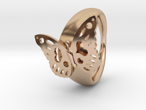 The Custom Ring in 14k Rose Gold Plated Brass