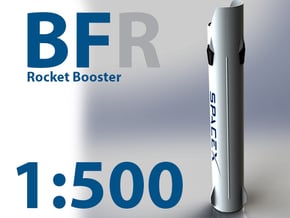 Big Freaking Rocket! Booster Interlocks w/ ITS in White Natural Versatile Plastic