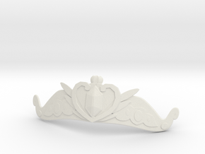 Serenity Tiara in White Natural Versatile Plastic