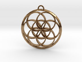 Seed Of Life in Natural Brass: Large