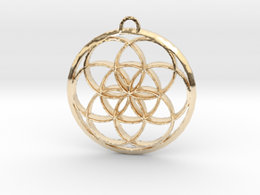 Seed Of Life in 14K Yellow Gold: Large
