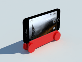 Iphone 7 Rolling Stand in Red Processed Versatile Plastic