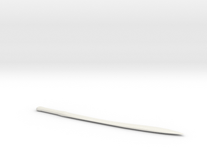 Turkish Yataghan Sword in White Natural Versatile Plastic