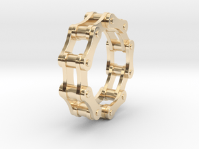 Violetta S. - Bicycle Chain Ring in 14k Gold Plated Brass: 9 / 59