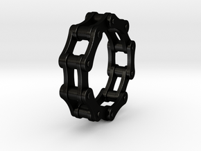 Violetta S. - Bicycle Chain Ring in Matte Black Steel: 9 / 59