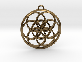Seed Of Life in Natural Bronze: Small