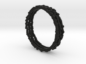 Bracelets Nigella Formosa in Black Natural Versatile Plastic: Large