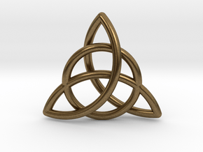 Trinity Pendant in Natural Bronze