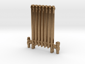 Radiator Floor Mounted Scale model in Natural Brass