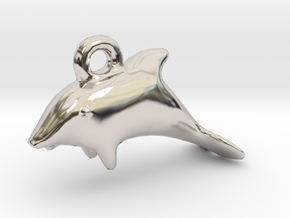Dolphin Pendant in Platinum