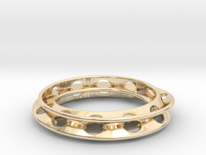 Moebius Rounded 12,5 in 14k Gold Plated Brass