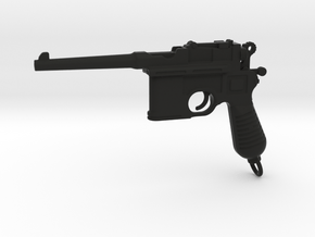 Mauser C96 Gun Paperweight in Black Natural Versatile Plastic