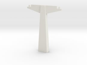 Pylon WDW Dual 100mm (HO scale) in White Natural Versatile Plastic